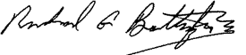 Richard G. Battaglia Signature - A Message from Our Leadership